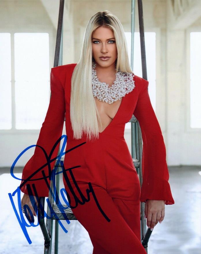 KELLY KELLY Autograph Signed 8X10 PHOTO #103 FORMER WWE DIVA  ECW MAXIM WAGS