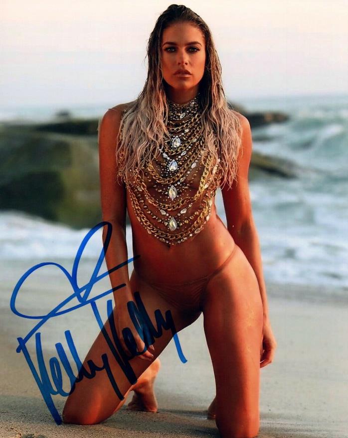 KELLY KELLY Autograph Signed 8X10 PHOTO #101 FORMER WWE DIVA  ECW MAXIM WAGS
