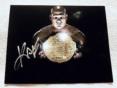 WWE Superstar Kane Signed 8x10 Photo Auto AKA Glen Jacobs