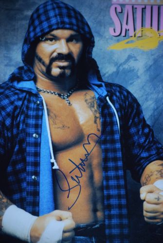 SATURN Signed 8x10 Perry Saturn WWF ECW TNA WCW The Gargoyle The Iron Horseman