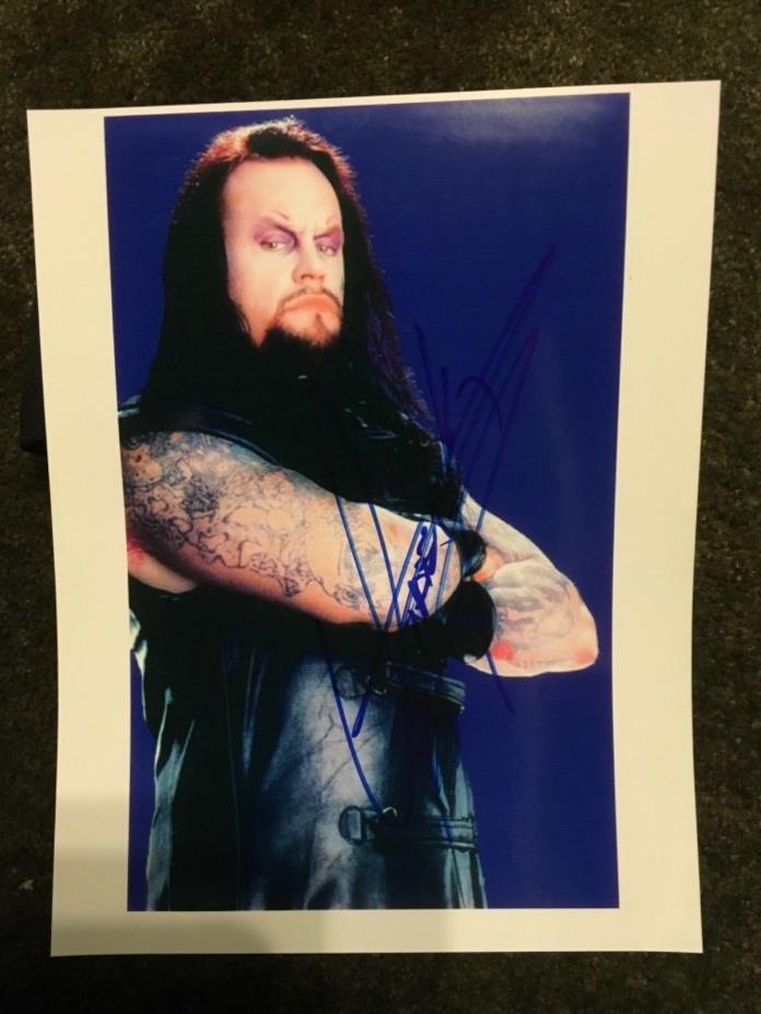 The Undertaker Autographed Signed Photo WWE WWF