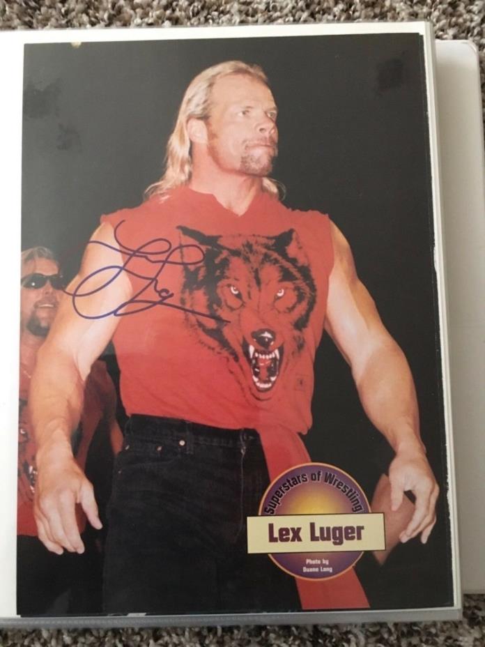 Lex Luger Signed Autographed Magazine Page Photo WWE WCW