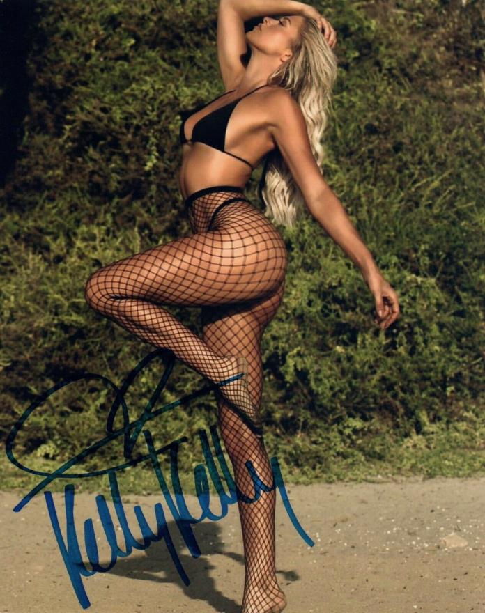 KELLY KELLY Autograph Signed 8X10 PHOTO #92 FORMER WWE DIVA  ECW MAXIM WAGS