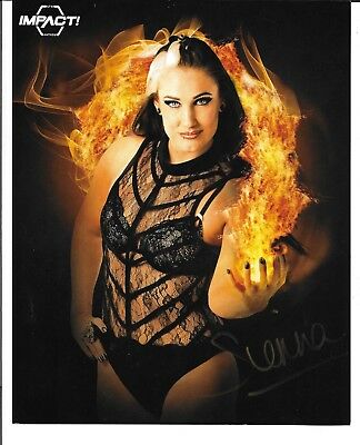 SIENNA GFW TNA Impact Wrestling Signed Auto Autographed 8x10 Photo Knockouts