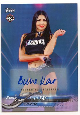 2018 Topps WWE Then Now Forever AUTO/Autograph BLUE - BILLIE KAY #21/50