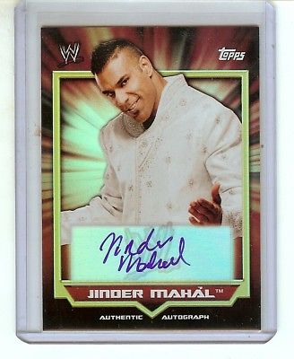 Jinder Mahal 2011 WWE Topps Classic Authentic autograph auto