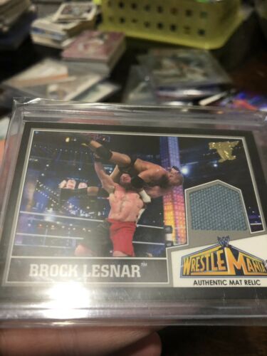 WWE Brock Lesnar 2013 Topps Best of Event Used WrestleMania 29 Mat Relic Card