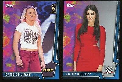 2018 Topps WWE Women Division BLUE Parallel Card 35 - CANDICE LeRAE #25/25