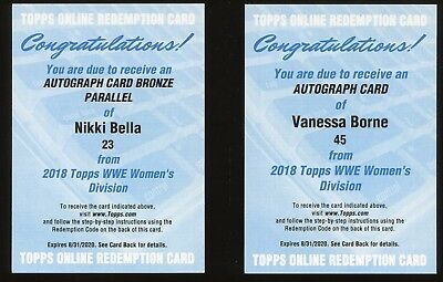 2018 Topps WWE Women Division AUTO/Autograph Card - VANESSA BORNE #/199