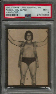 1973 Wrestling Annual #6 Andre the Giant RC Rookie Hand Cut PSA 9 MINT Card