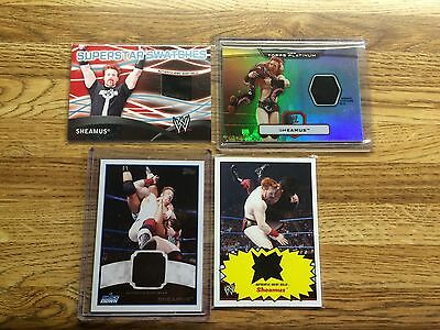 Topps WWE SHEAMUS Lot of 5 Relic Cards Event Worn Shirt Mat Celtic Warrior