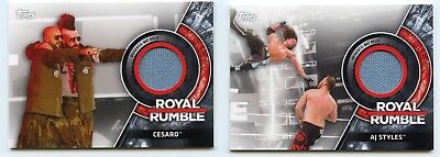 2018 Topps WWE Then Now Forever MAT RELIC - CESARO #111/299