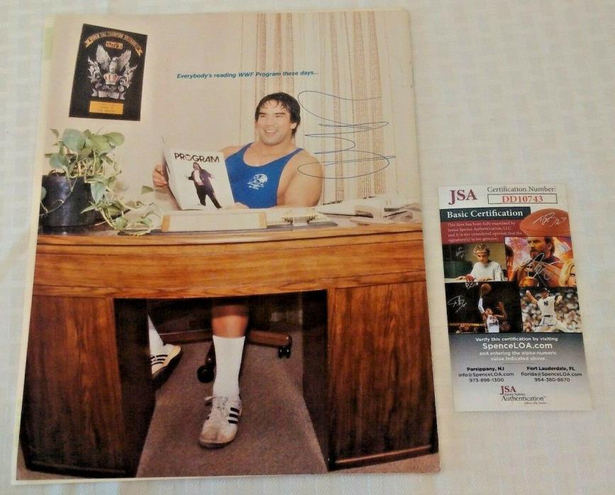 JYD Junk Yard Dog signed autographed WWF WRESTLING PROGRAM #123 JSA vintage 1985