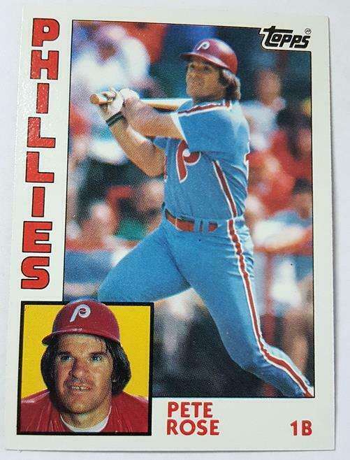 Pete Rose Topps 1984 MLB Sports Trading Card #300 Philadelphia Phillies