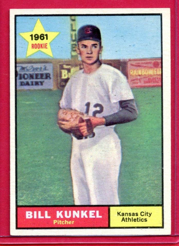 1961 Topps Baseball Card # 322 Bill Kunkel RC NR - MINT