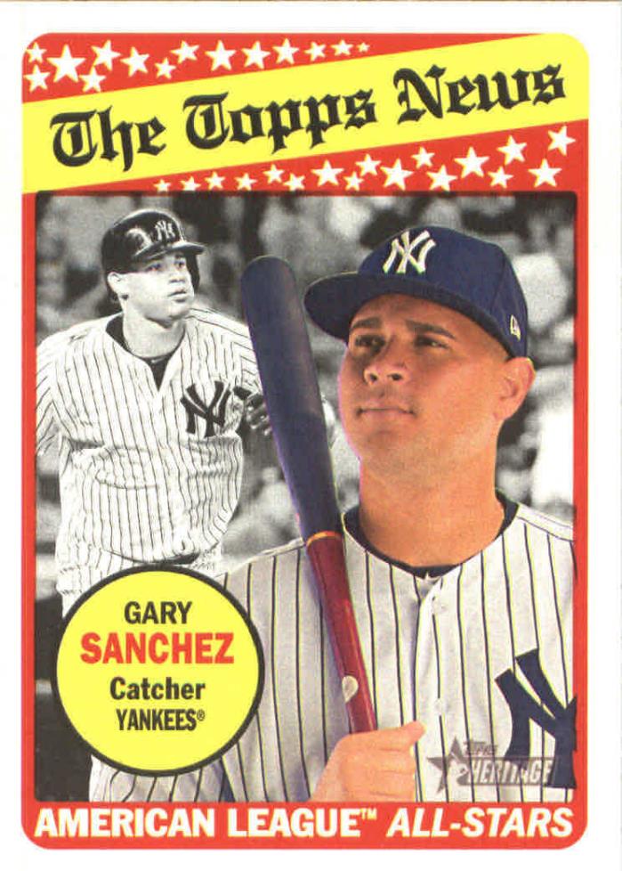 2018 Topps Heritage Gary Sanchez #179 - New York Yankees