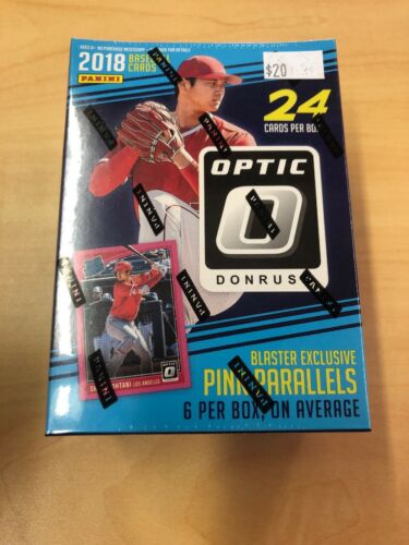 2018 Donruss OPTIC Baseball Trading Cards 24ct. Retail Blaster Box = Pink Prizm