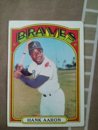 1972 Topps Hank Aaron Atlanta Braves #299 Baseball Card