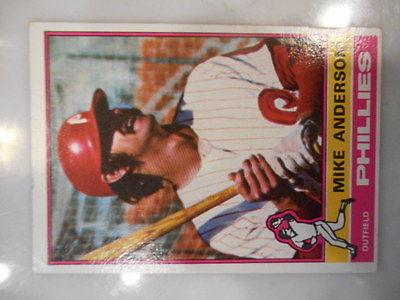 1976 Topps Mike Anderson Philadelphia Phillies #527 Baseball Card