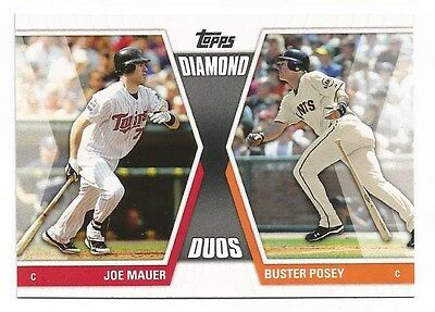 2011 Topps Diamond Duos #MP Joe Mauer/Buster Posey