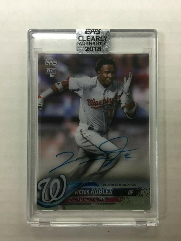 2018 Topps Clearly Authentic Autographs #CAAVR Victor Robles RC