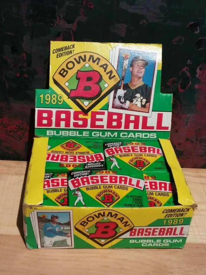 1989 Bowman come back Edition baseball cards case