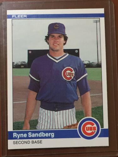 1984 Fleer #504 Ryne Sandberg Centered Mint MT 2nd Year Baseball Card TW