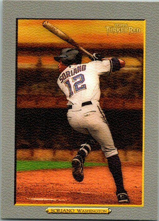 2006 Topps Turkey Red #501A Alfonso Soriano Nats SP Nationals