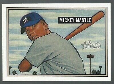 Mickey Mantle 2005 Bowman Heritage Card# 350