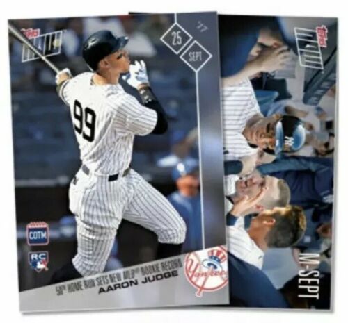 Aaron Judge 50th HR 2017 TOPPS NOW SEPTEMBER CARD OF THE MONTH COTM NY YANKEES