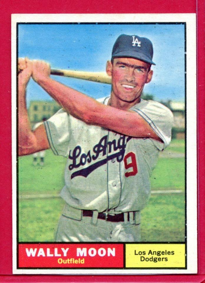 1961 Topps Baseball Card # 325 b Wally Moon NR - MINT