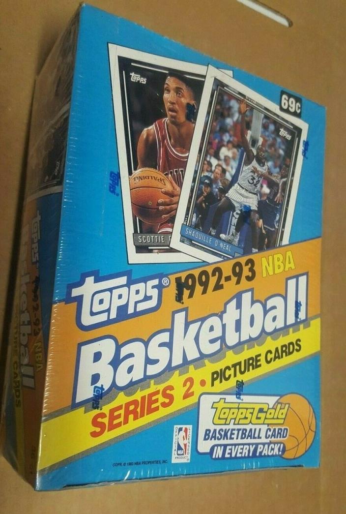 1992-93 Topps Basketball Series 2 Sealed Box