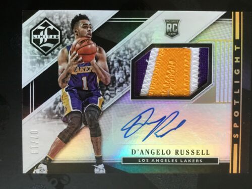 #/10 2015-16 Limited D'Angelo Russell RPA RC Prime SICK Patch AUTO Rookie NETS