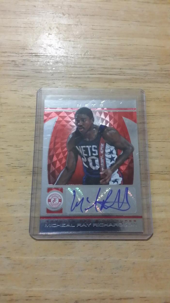 2013 Panini Totally Certified  Red Parallel  31/99  Michael Richardson #202 Auto