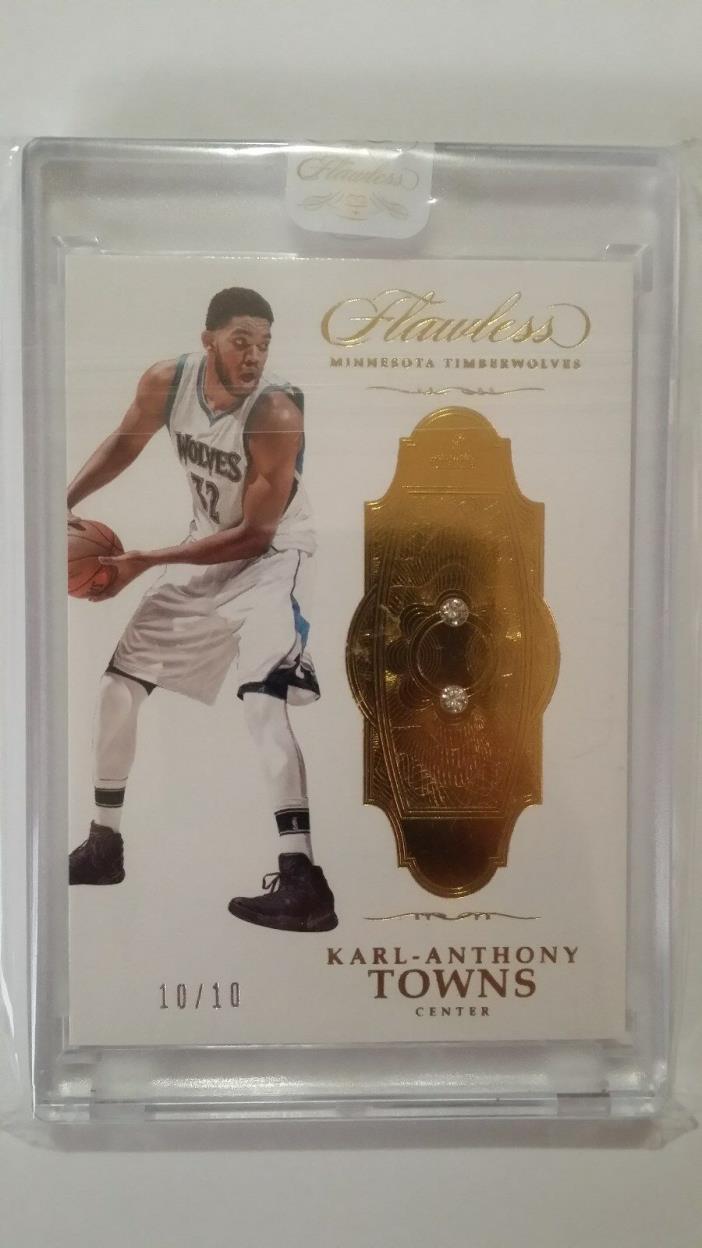 2016-17 Panini Flawless Karl-Anthony Towns 10/10 Double Diamond Timberwolves #58