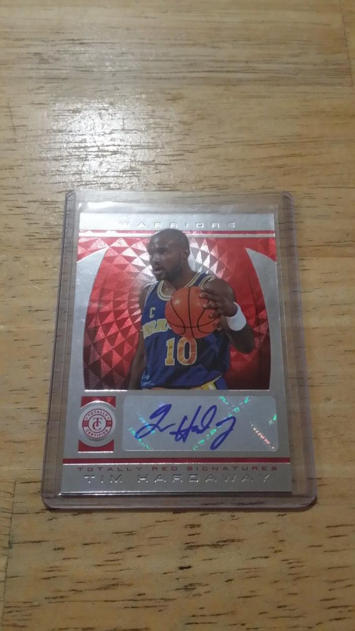 2013 Panini Totally Certified RED 65/99 Tim Hardaway #257 Auto Basketball Card