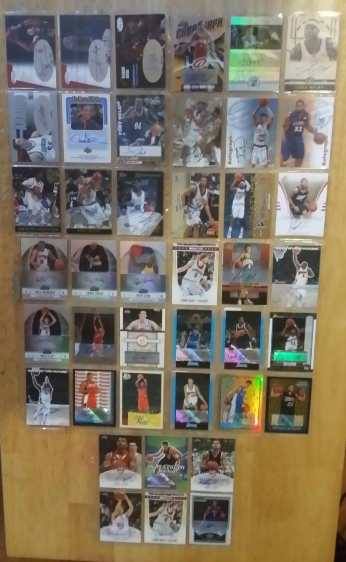 NBA Basketball (42 ) Autographed Basketball Cards  ? High Dollar Value ?