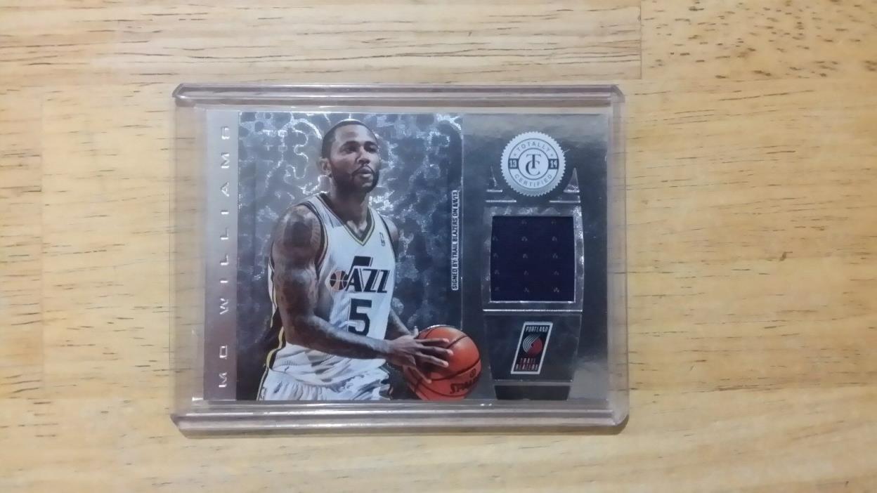 2013 Panini Totally Certified Mo Williams  #10 Patch Card