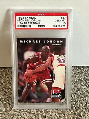1992 Skybox #37 - MICHAEL JORDAN - USA Basketball - PSA 10 Gem Mint - BULLS