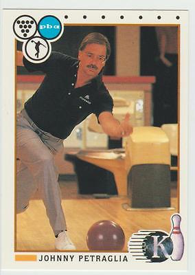 JOHNNY PETRAGLIA 1990 Kingpins Collect-A-Card # 89 Bowling card PBA Hall of Fame