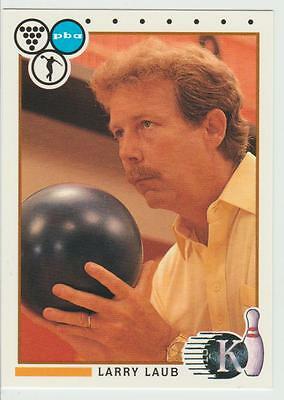 LARRY LAUB 1990 Kingpins Collect-A-Card # 52 Bowling card Hall of Fame