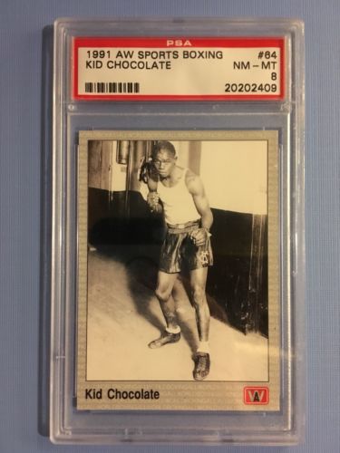 1991 AW Sports Boxing Kid Chocolate #64  PSA 8 Graded
