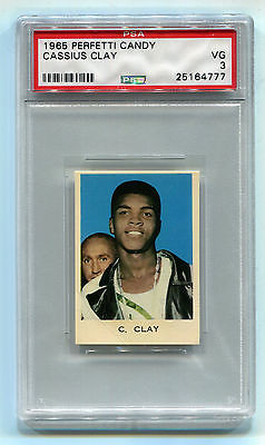 1965 Perfetti Candy Monty Gum Boxing Card Muhammad Ali Cassius Clay PSA 3 VG NQ