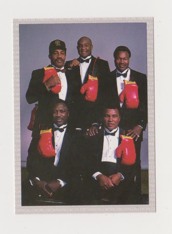 1991 All World Boxing Ali,Frazier,Foreman Checklist #51 Nm/Mt Free Shipping!
