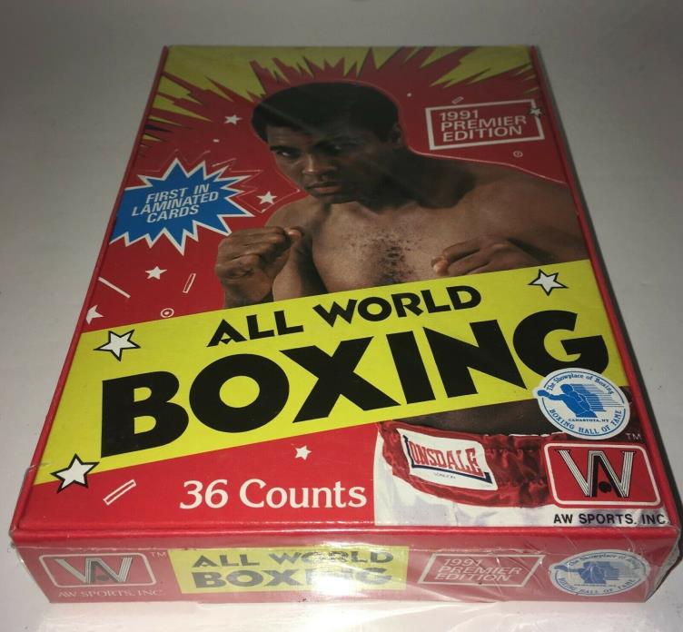 All World Boxing Trading Cards 36 Counts/Packs! (1991) Premier Edition