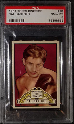 1951 Topps Ringside #28 Boxing Sal Bartolo PSA 8
