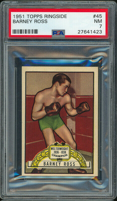 1951 Topps Ringside Boxing #45 BARNEY ROSS PSA 7