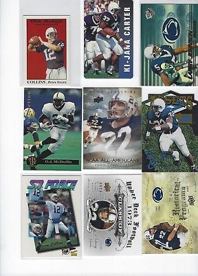 PSU PENN STATE NITTANY LIONS FOOTBALL ROOKIE 30 CARD COLLEGE LOT PSU UNIFORMS