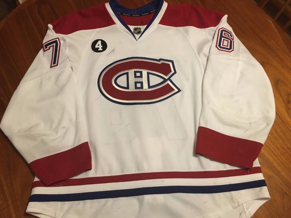 PK Subban Game Worn Used Montreal Canadiens Jersey 2014-15 Photomatch + LOA