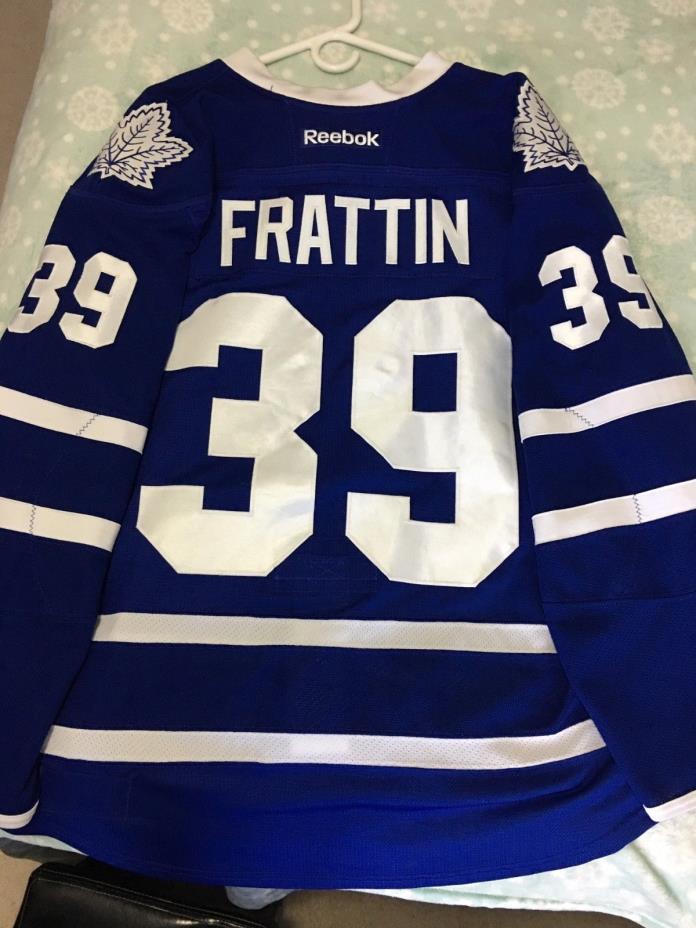 Matt Frattin Toronto Maple Leafs #39 Game Worn NHL jersey former Fighting Sioux